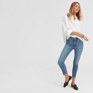 Everlane The Mid Rise Skinny Ankle Light Wash Jean